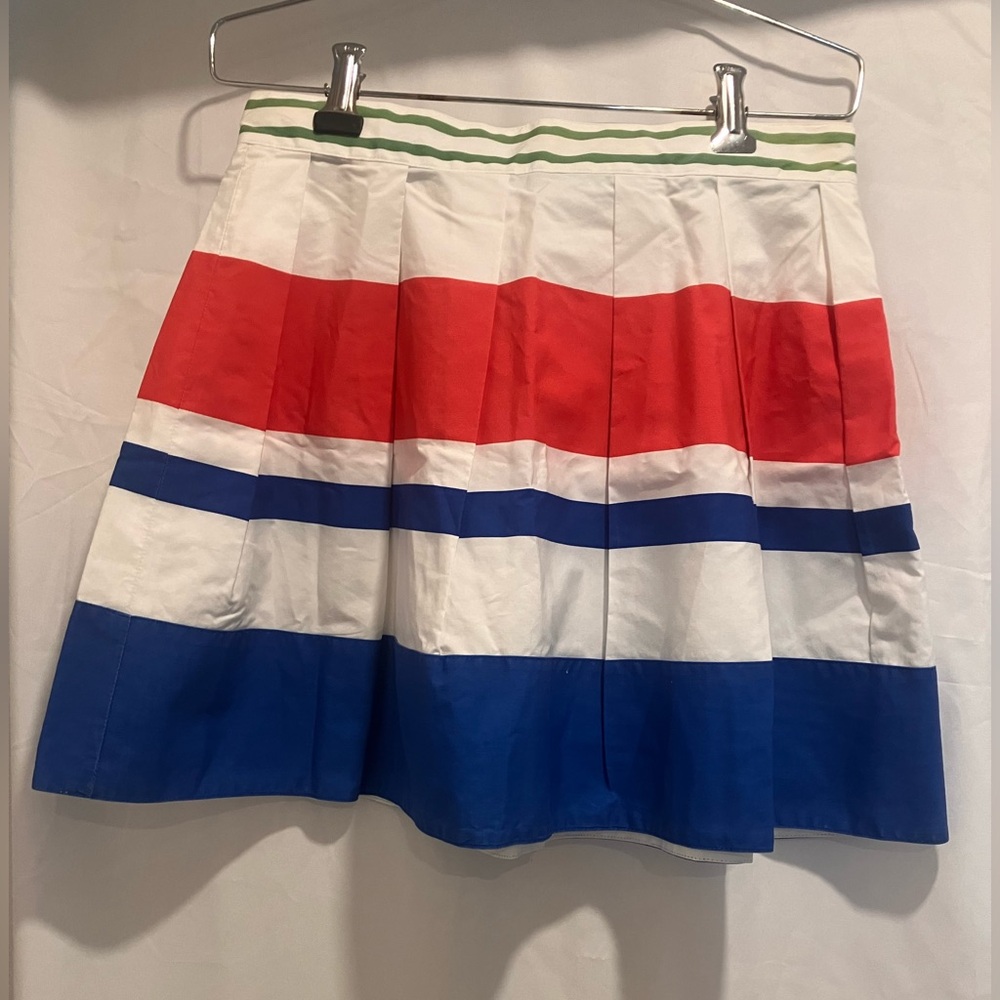Striped Red, White, and Blue Tennis Skirt
